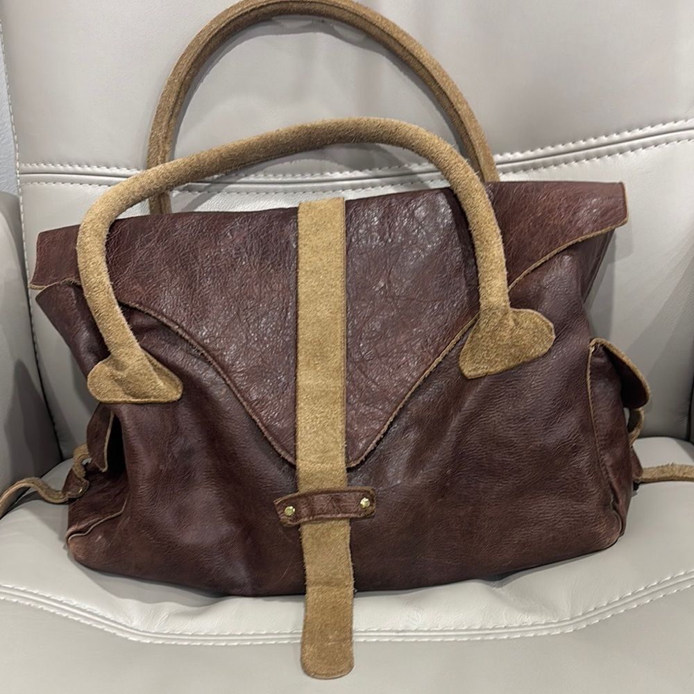 JJ Winters Brown Leather Shoulder Bag